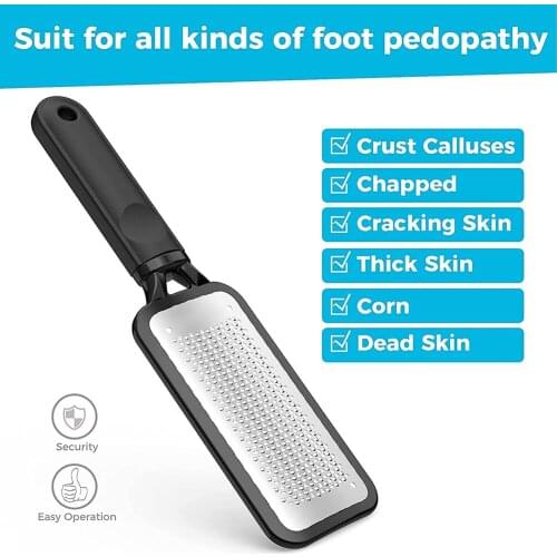 Stainless Steel Foot Scrubber Rasp Callus Remover Care Pedicure File Tool Dead Skin Removal Foot Scraper Foot Care