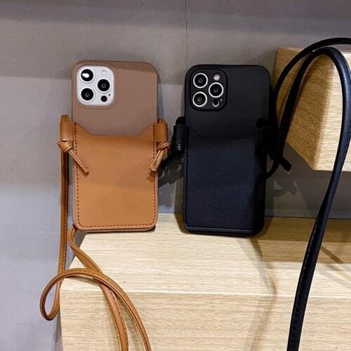 Luxury Card Holder Leather Wallet Back Case for Redmi Note 10 Pro 10S 9T 9S 8T 8 7 6 5 Pro 4X Case for Mi A1 A2 A3 With Lanyard