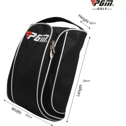Pgm Golf Shoes Bag Breathable Nylon Fabric Waterproof Shoe Bag Large Capacity Portable Canvas