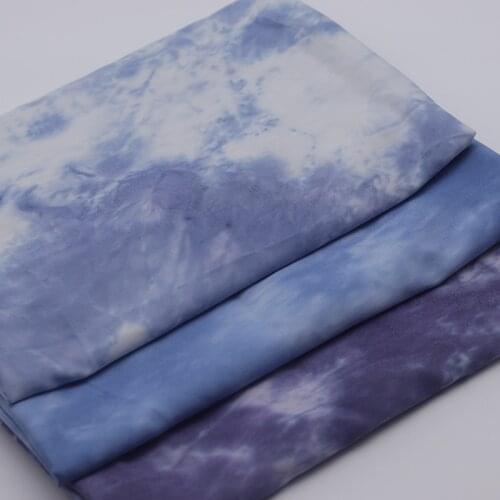 Light Weight Tie Dyed Spring Summer Denim Fabric Soft Drapery Eco-friendly Jeans Fabrics DIY Patchwork Tissus Telas 50X150cm