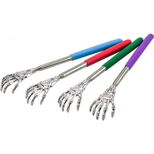 Back Massager Back Scratcher Telescopic Stainless Steel Claw Massager Back Scraper Extendable Telescoping Itch Stick Health Care
