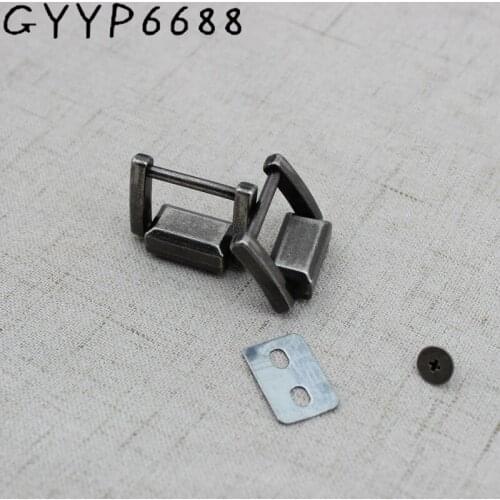 10pcs With Split Hardware wholesale accessories screw quare buckle screw bag Hanger Connector