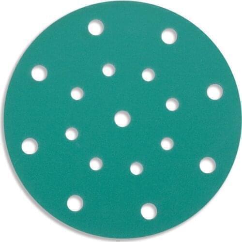 100pcs 6 inch #180 17-Hole Hook and Loop Sanding Discs Sander Sandpaper Sander Pads Sanding Sheets Assorted Grit
