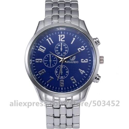 100pcs/lot ORIANDO 7082 Factory Price Alloy Wrist Watch Fashion Glitter Watch Strap Forman Three EyeWatches Hot Sells