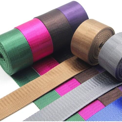 2 Yards 50mm Khaki Blue Yellow Army Green Strap Nylon Webbing Herringbone Pattern Knapsack Strapping Sewing Bag Belt Accessories