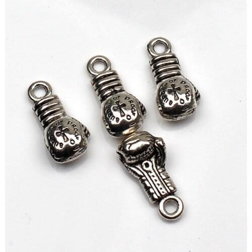 4pcs Charms boxing glove fist 22*11*7mm Antique Tibetan Silver Pendant Accessories DIY Vintage bracelet Necklace Handmade