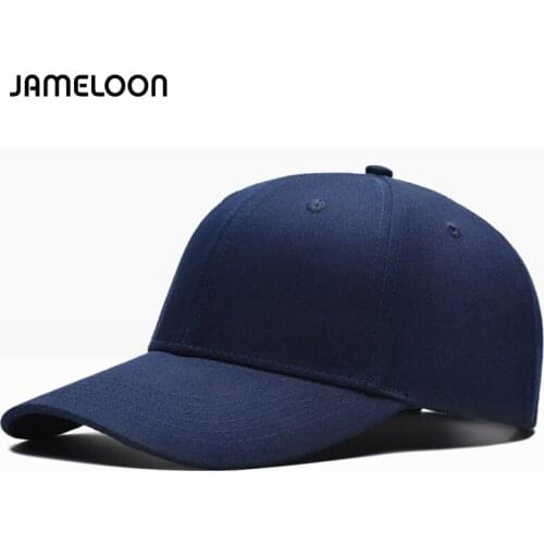 [JAMELOON]New summer baseball cap plain 6 panels curved brim hat for men women casual casquette gorras
