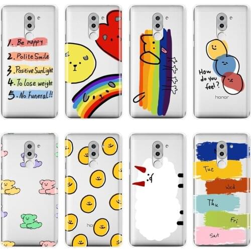 Phone Case For Huawei Honor 4C 5C 6A 6C Pro Rainbow Dog Cute Cartoon Silicone Back Cover For Huawei Honor 6 5A 4X 5X 6X Case