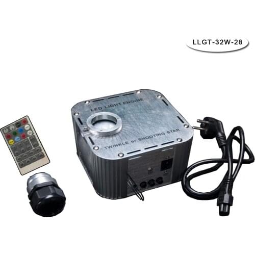 Factory 32 twinkle Watt Optical Fiber LED Light Engine For Shooting Star Meteor Lighting RGBW