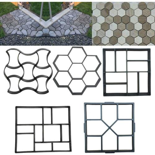 DIY Path Maker Paver Molds Gardening Tools Cement Mould Reusable Concrete Urn Mold Stone Brick Paving Cement Mold Paver Mould