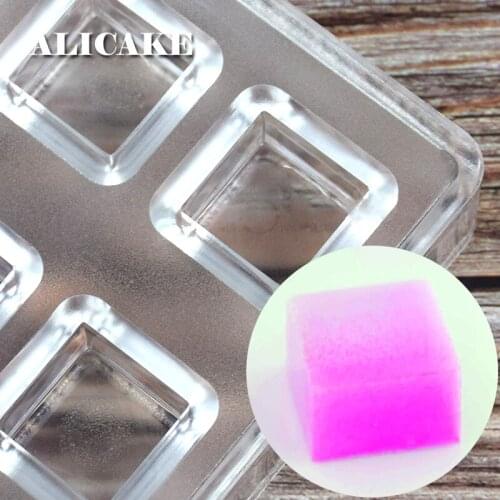 Polycarbonate Chocolate Mould Nuggets Cube Shape Form Tray Plastic Baking 3D Chocolate Bar Molds Pastry Tools for Bakery Mold