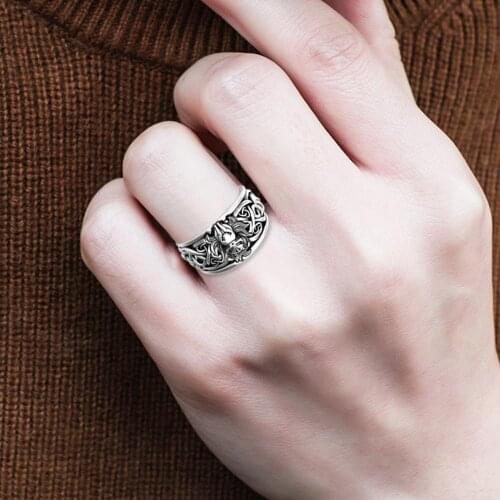 Retro Style Fox Rings Cute Animal Graphicsnarutos Japanese Jewelry Fire Men Anime Ring Nine-Tailed Fox Fans Women Gift U1W2