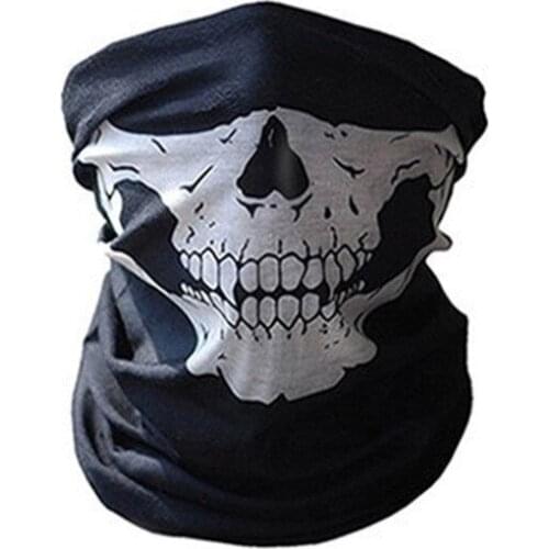 Multifunctional riding warm skull scarf Halloween props outdoor climbing seamless magic thin scarf