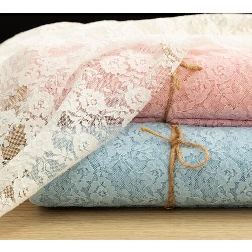 Fashionable Floral Elastic Lace Fabric Comfortable For Making Inner Clothes 45*140 Cm/Piece TJ0176-1-1