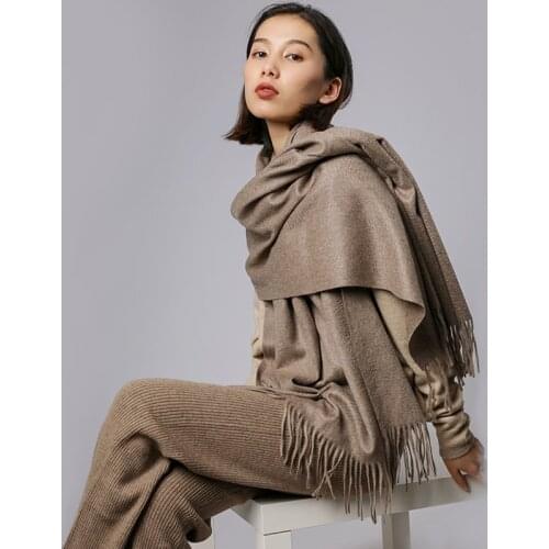 2021 Luxury brand cashmere big Scarf for Women soft ladies Shawl 200*70 cm autumn winter Real pashmina New styles