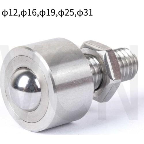 BCHN BCHF Flange Mount Ball Rollers, Stainless Steel Inner-Hexagon Screw Rollers, Lock Nut ,VCN315 VCN318
