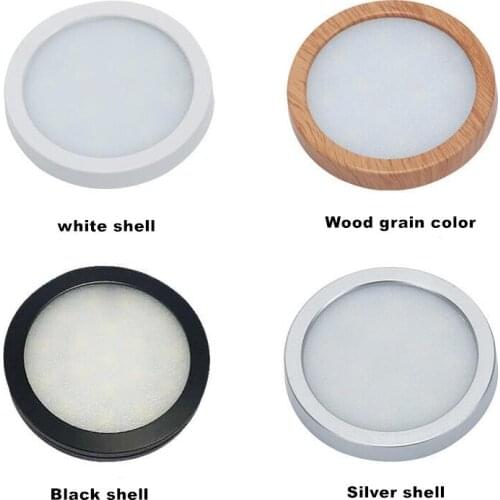 Remote Control LED Under Cabinet Light Kitchen Puck Lights Wardrobe Lamp Cupboard Closet Night Lighting 2.5W 12V DC Cabinet Led