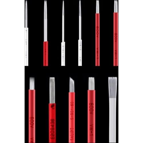 3/4/5/7/9/17/19/21R Tattoo Needle Pen Semi Permanent Makeup Microblading Blade Manual Fog Pen Needle Tattoo Accessory 50pcs/lot