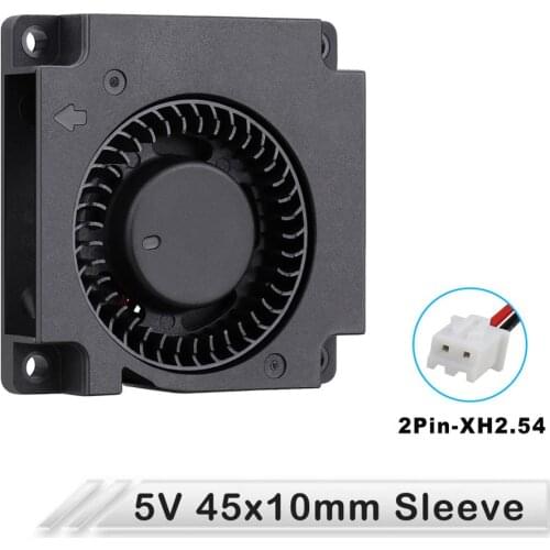 2pcs Gdstime 4510S 45mm DC 5V 45x45x10mm 4.5cm 2pin Brushless DC Turbo Blower Cooling Cooler Fan
