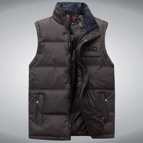 Waterproof 2020 Mens Down Vest Homme Winter Casual Coats Male Warm Sleeveless Jacket Photographer Men Waistcoat