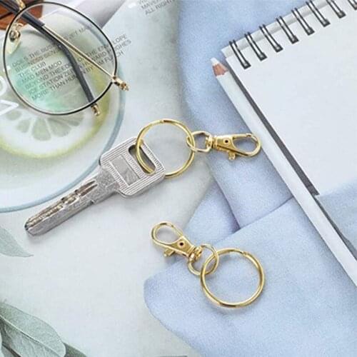 Jewelry 100x Gold Key Rings Lobster Claw Clasps Making Accessories Fastener Hook Bracelets DIY Gifts for Family Friends