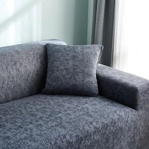 1pc Elastic Polyester Cushion Cover Stretch 45x45cm Home Decor Sofa Bed Chair Back Pillowcase Seat Waist Pillow Covers