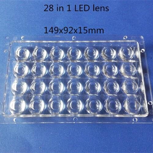 2 pcs LED car spotlight 28 in 1 lenssquare shape 149x92x15mm 28W