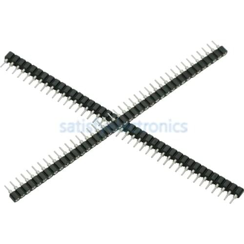 5PCS Strip Tin PCB Female IC Breakable 40pin Single Row Round Header Socket NEW