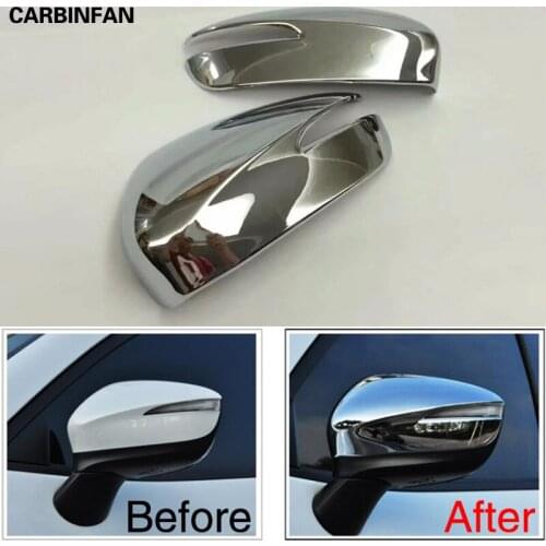 ABS Rear View Side Door Mirror Cover Trim Rearview Cap Overlay Molding Garnish Decoration For Mazda CX-3 CX3 2016 2017 2018