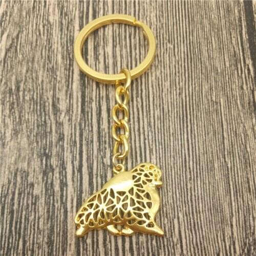 Pomeranian Key Chains Fashion Pet Dog Jewellery Pomeranian Car Keychain Bag Keyring For Women Men
