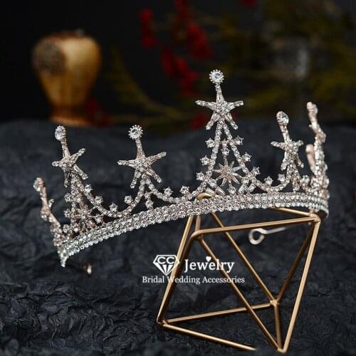 CC Wedding Crown Hair Jewelry Hairband Tiara Engagement Accessories for Women Bridesmaids Princess Beauty Crowns Baroque HG1189