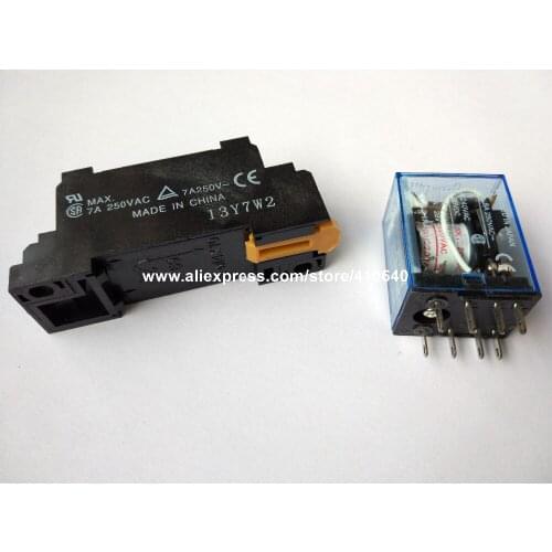 1 Piece MY2NJ intermediate relay AC 200 / 220 V New Model MY2N-J or MY2N-GS with good quality Base Popular and Hot Sales