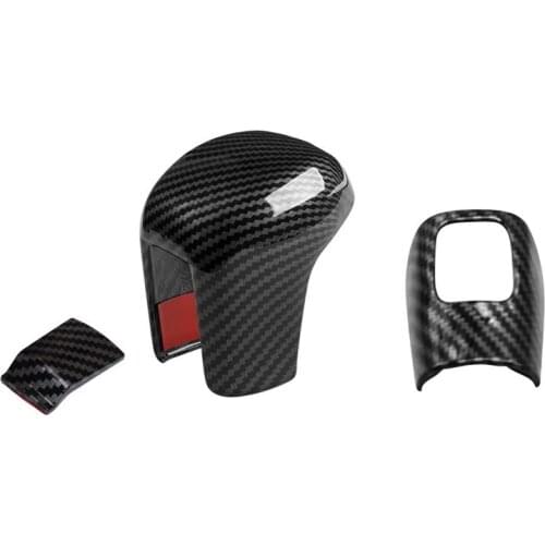 For Honda 10Th Civic 2016-2020 Car Carbon Fiber Gear Shift Knob Cover Lever Trim Shift Head Sticker Accessories