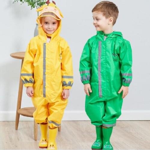 Kids Raincoat Rain Pants Children Cartoon Waterproof Rainwear Girl And Boy Poncho Impermeable Rain Coat Rain Jumpsuit