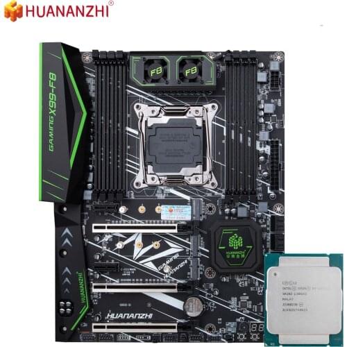 HUANANZHI X99 F8 Motherboard with Intel XEON E5 2678 V3 LGA2011-3 DDR4 RECC/NON-ECC Memory Combo Kit Set NVME USB 3.0 ATX