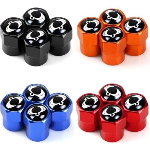 4pcs New Aluminum Car tire Valve Core Caps Wheel Valve Stem Cap Dust Cover for Ssangyong kyron rexton korando actyon Car Styling