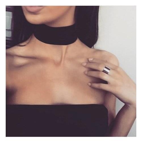 Summer Newest Fashion Jewelry Accessories Wide Black Lace Tattoo Choker Necklace for Couple Lovers