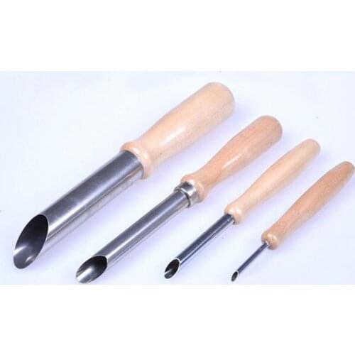 Hot selling round hole punch pottery clay,sculpture DIY tools,4pcs/lot