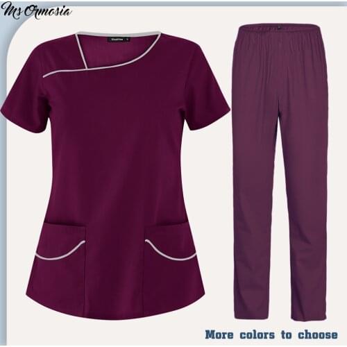 Pharmacy Pet Hospital Nurse Scrubs Tops Beautician Nursing Working Medical Surgical Uniforms Dentistry Doctor Overalls Lab Coat