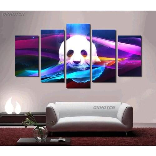 Nordic Canvas Painting Panda HD Wall Beautiful Art Picture Modern Modular Animal Printing Poster For Living Room Home Decoration