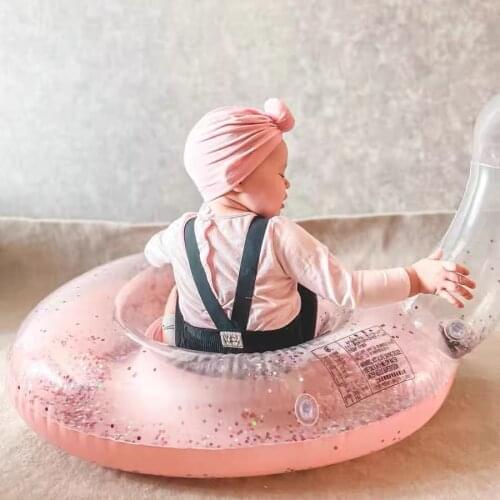 New Sequined Rose Gold Inflatable Swimming Ring Mermaid Floating Baby Seat Swimming Seat Summer Pool Party Toy