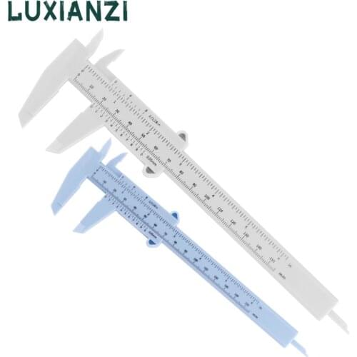 LUXIANZI Mini Plastic Calipe 0-150mm High Precision Measuring Tool Double Scale Depth Vernier Caliper Student Ruler 0-150mm