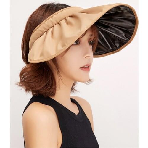 Hairpin Design Straw Hat for Womens Summer Hat Science Vinyl Sunscreen Fabric Panama Womens Sun Beach Hats Boater Cap MZ011