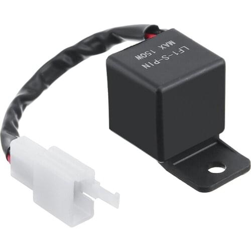 Mayitr 1pc 12-24V LED Motorcycle Indicator Light Flasher Lamp Relay Fit For Honda Kawasaki Yamaha Accessories