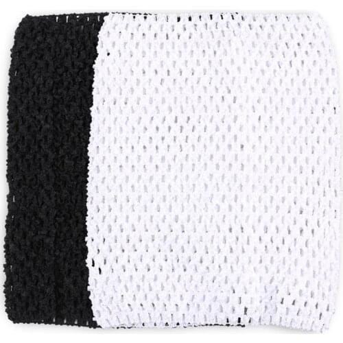Tube top for girl child tutu dress hook material 9 "black white
