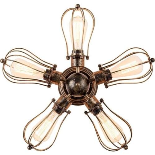 Vintage Industrial Ceiling Light Retro Style Iron Bronze Light Simple Modern Light Fixture For Home Hotel Dining Room 30-40w