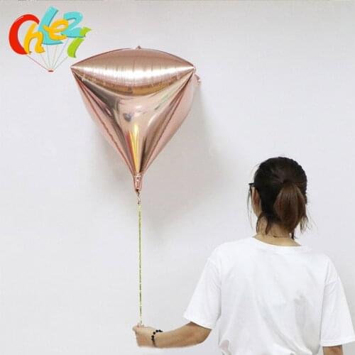 1pcs 3D Diamond Foil Balloons Wedding Engagement baby Birthday Party Bridal Shower Bachelorette Party Decoration Supplies