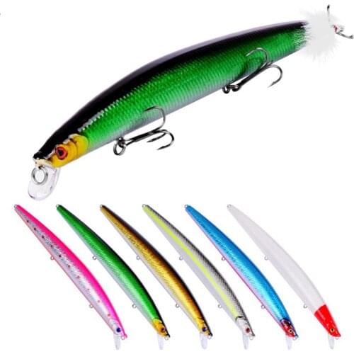 1PCS Classic Floating Minnow Fishing Lures 22g 18.5cm Artificial Bait Long Wobbler Hard Bait For Bass Pike Carp Fishing