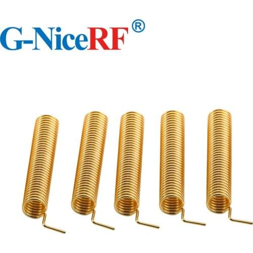 100pcs/lot SW315-TH23 315MHz Anti-vibration Gold Plated Spring Antenna for RF Module