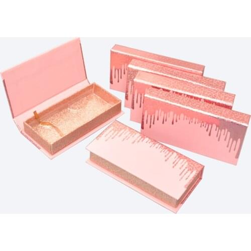 30/Lot Wholesale Eyelash Packaging Box Lash Boxes Package Custom Rectangle Faux Cils 25mm Mink Eyelashes Makeup Cases Vendors